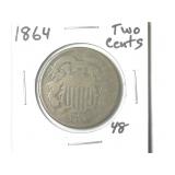 1864 Two Cent Piece