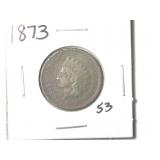 1873 Indian Head Cent
