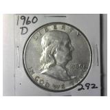 1960-D Franklin Half Dollar
