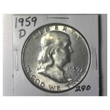 1959-D Franklin Half Dollar