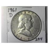 1961-D Franklin Half Dollar