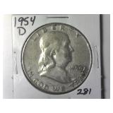 1954-D Franklin Half Dollar