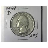 1954-D Washington Quarter