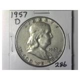 1957-D Franklin Half Dollar