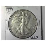 1944-S Walking Liberty  Half Dollar
