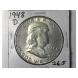 1948-D Franklin Half Dollar