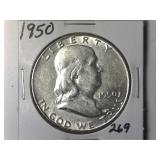 1950 Franklin Half Dollar