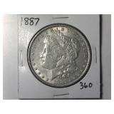 1887 Morgan Silver Dollar