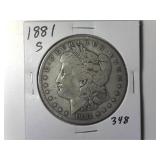 1881-S Morgan Silver Dollar