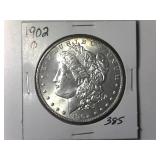 1902-O  Morgan Silver Dollar