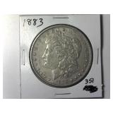 1883 Morgan Silver Dollar