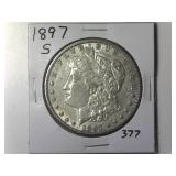 1897-S Morgan Silver Dollar