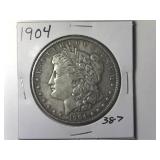 1904  Morgan Silver Dollar