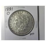 1881-O Morgan Silver Dollar