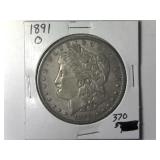 1891-O Morgan Silver Dollar