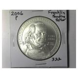 2006-P Franklin Founding Father Silver Dollar