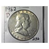 1962-D Franklin Half Dollar