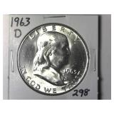 1963-D Franklin Half Dollar