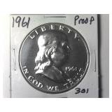 1961 Proof Franklin Half Dollar