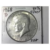 1968-D 40% Silver Kennedy Half Dollar