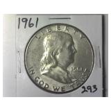 1961 Franklin Half Dollar