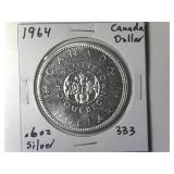 1964 Canada Silver Dollar