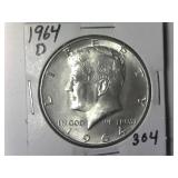 1964-D Kennedy Half Dollar