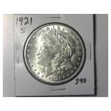 1921-S  Morgan Silver Dollar