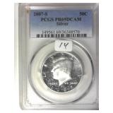 2007-S PCGS Pr69Dcam Silver Kennedy Half
