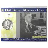 1941-S Silver Mecury Dime