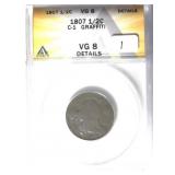 1807 Half Cent Anacs VG 8 Details