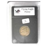 1858 Small Letters Flying Eagle Cent