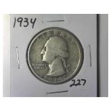 1934 Washington Quarter
