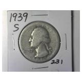 1939-S Washington Quarter