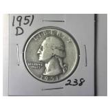 1951-D Washington Quarter