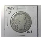 1907-O Barber Quarter