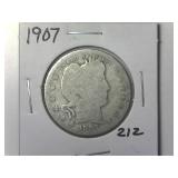 1907 Barber Quarter