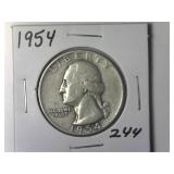 1954 Washington Quarter