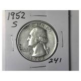 1952-S Washington Quarter