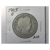 1905-O Barber Quarter