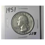 1951 Washington Quarter