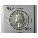 1953 Washington Quarter
