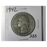 1942 Washington Quarter
