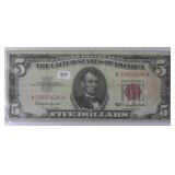 1963 $5 Red Seal United States Note