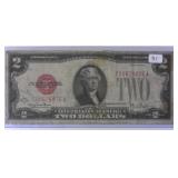 1928 G $2 Red Seal United Staes Note