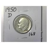 1950-D Roosevelt Dime