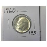 1960 Roosevelt Dime