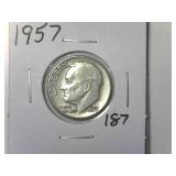 1957 Roosevelt Dime