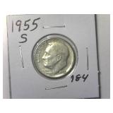 1955-S Roosevelt Dime