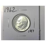 1962 Roosevelt Dime